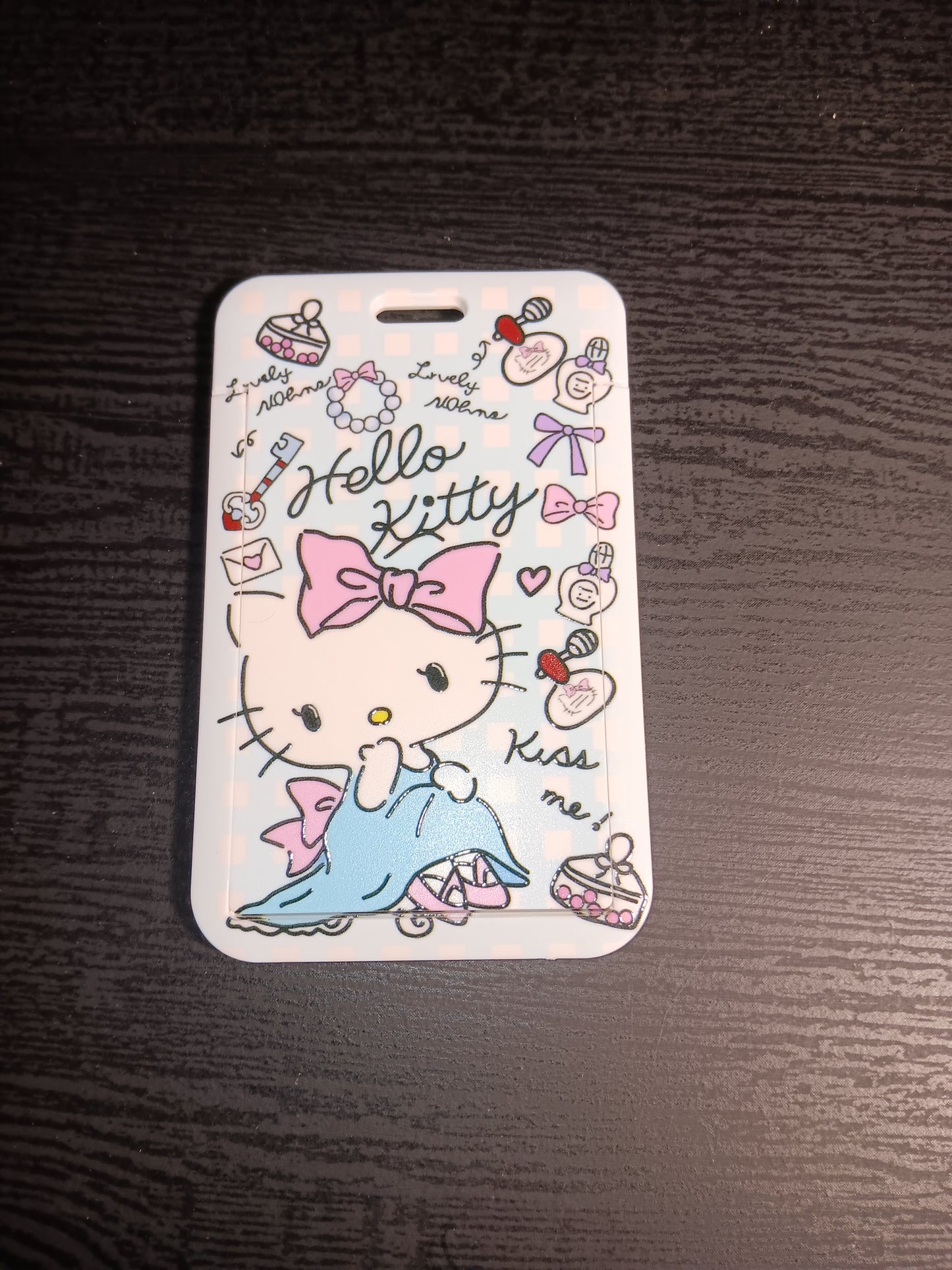 Hello Kitty Lanyards ID Holders(blue)