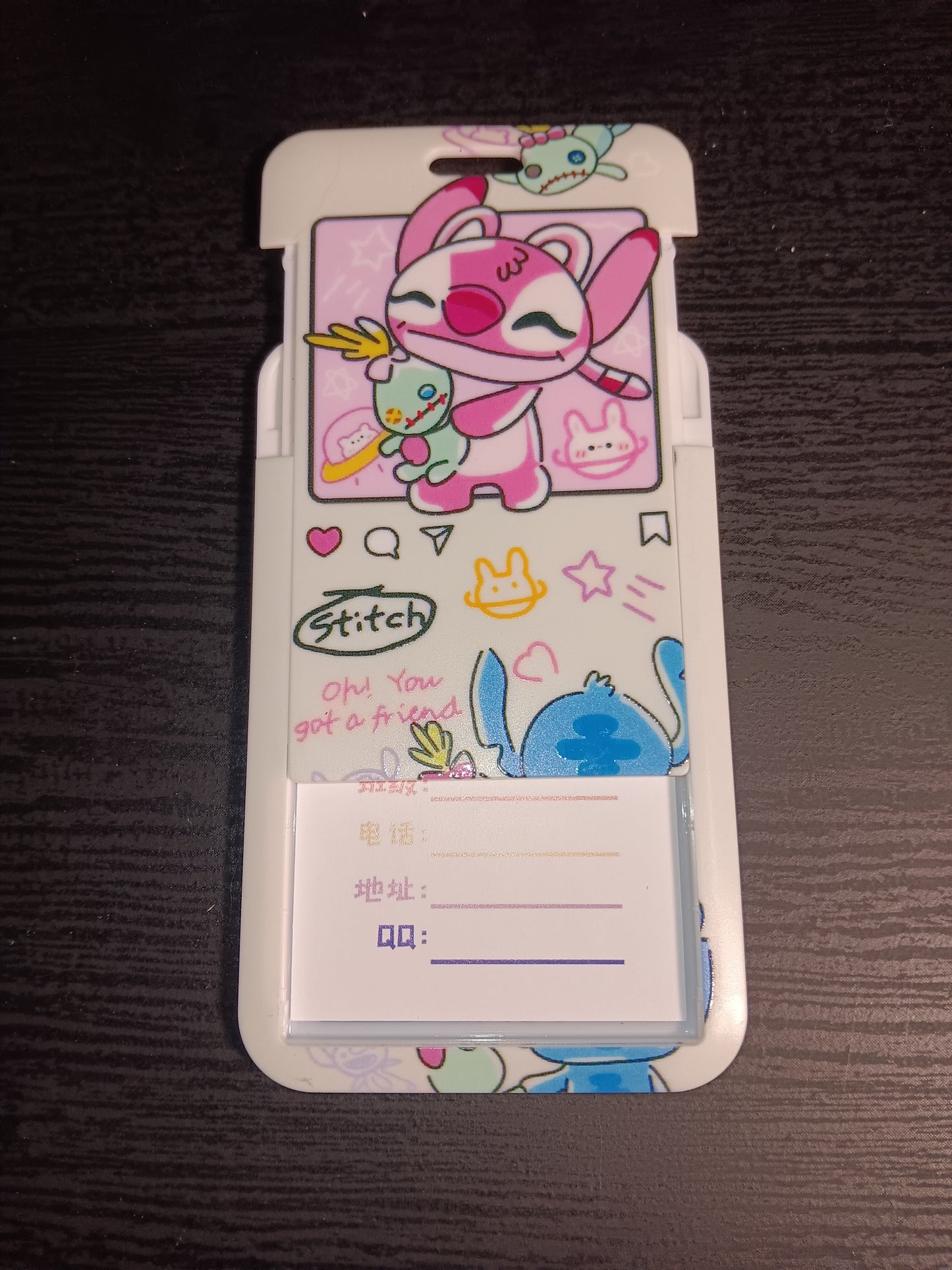 Stitch Lanyards ID Holders (angel, Stitch and scrump)