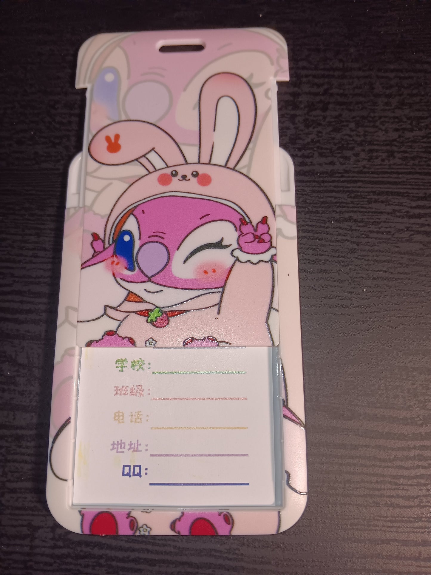 Stitch Lanyards ID Holders (Angel Bunny)