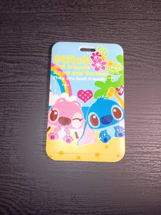 Stitch Lanyards ID Holders (angel and Stitch)